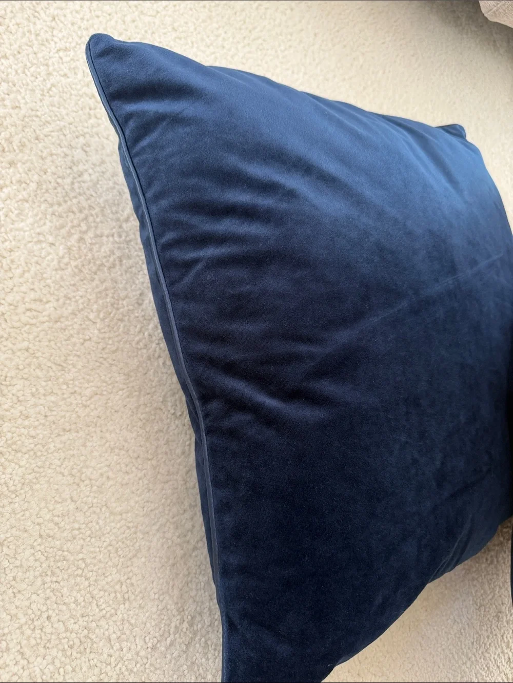 Pier 1 Imports Navy Velvet Throw Pillows (2)